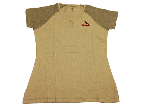 St. Louis Cardinals Antigua Women Gray with Embroidered Logo T-Shirt (M) - Sporting Up