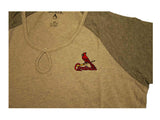 St. Louis Cardinals Antigua Women Gray with Embroidered Logo T-Shirt (M) - Sporting Up