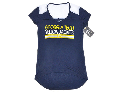 Georgia tech chaquetas amarillas azul 84 camiseta de manga corta azul marino para mujer (m) - sporting up