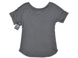 Boise state broncos azul 84 mujer gris camiseta de manga corta con espalda más larga (m) - sporting up