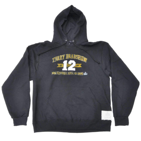 Kaufen Sie das Pittsburgh Steelers Canton Collection Bradshaw #12 Hof 1989 Kapuzen-Sweatshirt (M) – sportlich