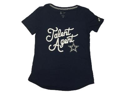 Dallas Cowboys nike femmes bleu marine et blanc "talent agent" t-shirt à manches courtes (m) - sporting up
