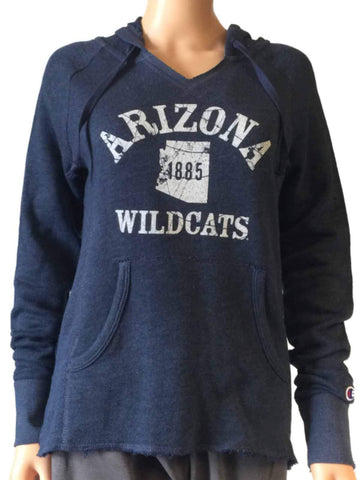 Shop Arizona Wildcats Champion WOMEN Navy White Long Sleeve Hoodie Sweatshirt (M) - Sporting Up