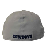 Dallas Cowboys New Era 39Thirty Gray & Navy Structured Baseball Hat Cap (M/L) - Sporting Up