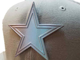 Casquette à bec plat ajusté structuré gris New Era 59fifty des Cowboys de Dallas (7 1/2) - faire du sport