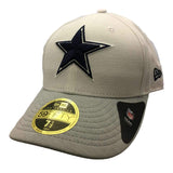 Dallas Cowboys New Era 59Fifty White Structured Fitted Baseball Hat Cap (7 1/2) - Sporting Up