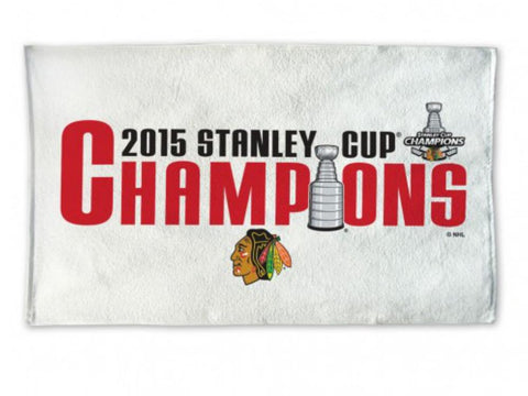 Shop Chicago Blackhawks 2015 Stanley Cup Champions Official Locker Room Bench Towel - Sporting Up