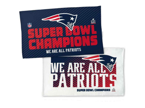 Shop New England Patriots 2017 Super Bowl LI Champions Reversible Locker Room Towel - Sporting Up