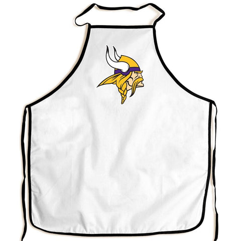 Shop Minnesota Vikings WinCraft White Purple BBQ Tailgating Cooking Apron - Sporting Up