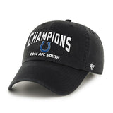 Indianapolis Colts 47 Brand 2014 AFC South Champions Black Adjustable Hat Cap - Sporting Up