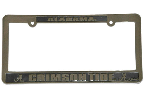 Shop Alabama Crimson Tide Game Day Outfitters Silver Plastic License Plate Frame - Sporting Up