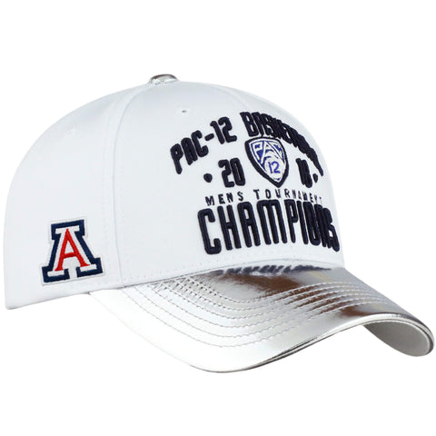 Gorra de vestuario de campeones del torneo de baloncesto pac-12 de los Arizona wildcats 2018 - sporting up