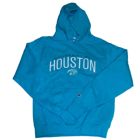 Shop Houston Cougars Champion Women Teal Drawstring Hoodie Sweatshirt (S) - Sporting Up