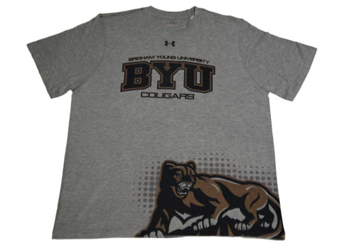 Shop BYU Cougars Under Armour Gray HeatGear Performance T-Shirt (L) - Sporting Up