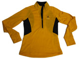 California Golden Bears Under Armour Damen Gelber Coldgear-Pullover mit halbem Reißverschluss (M) – sportlich