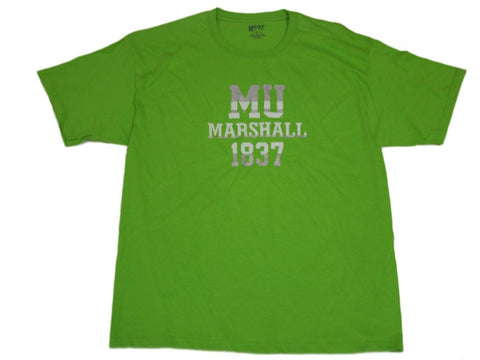 Shop Marshall Thundering Herd Gear for Sports Lime Green 1837 Cotton T-Shirt (L) - Sporting Up