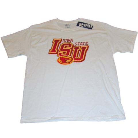 Shop Iowa State Cyclones Gear for Sports White Large Logo 100% Cotton T-Shirt (L) - Sporting Up