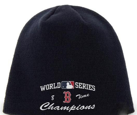 Shop Boston Red Sox 47 Brand 8 Times World Series Champions Navy Hat Cap Beanie - Sporting Up