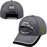 Baylor Bears Official Locker Room 2014 Big 12 Champions Gray Adjustable Hat Cap - Sporting Up