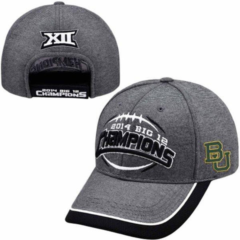 Shop Baylor Bears Official Locker Room 2014 Big 12 Champions Gray Adjustable Hat Cap - Sporting Up