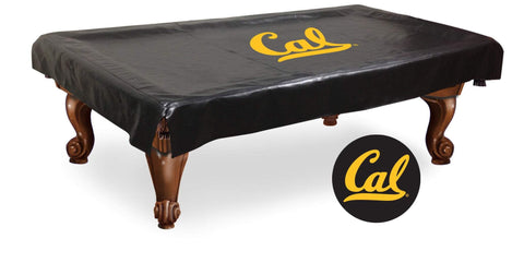 California Golden Bears HBS Black Vinyl Billiard Pool Table Cover - Sporting Up