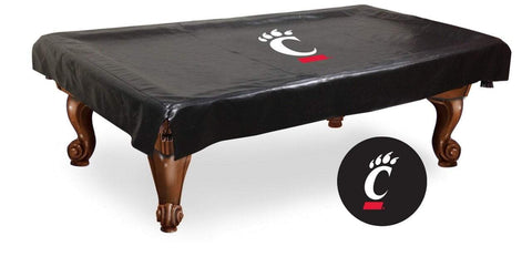 Cincinnati Bearcats HBS Black Vinyl Billiard Pool Table Cover - Sporting Up
