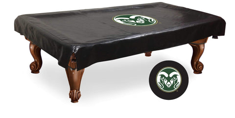 Colorado state rams hbs cubierta de mesa de billar de vinilo negro - sporting up