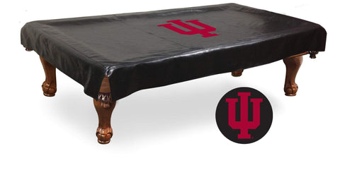 Indiana hoosiers hbs cubierta de mesa de billar de vinilo negro - sporting up