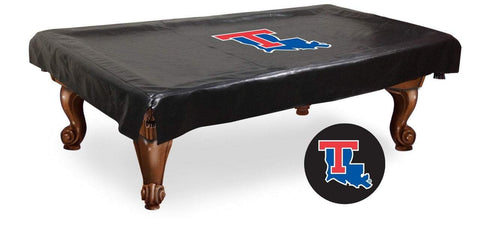 Housse de table de billard en vinyle noir hbs Louisiana Tech Bulldogs - Sporting Up