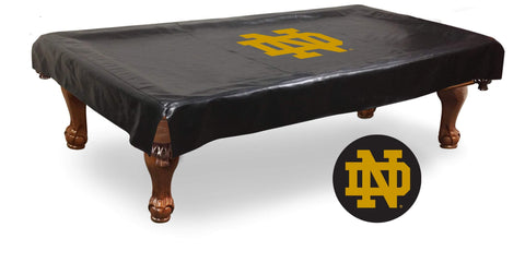 Couverture de table de billard en vinyle avec logo Notre Dame Fighting Irish et logo - faire du sport