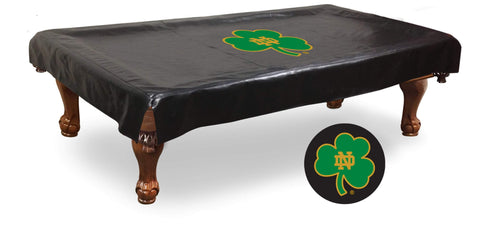 Notre dame luchando contra la cubierta de la mesa de billar de vinilo de trébol irlandés - sporting up