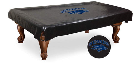 Nevada wolfpack hbs couverture de table de billard en vinyle noir - faire du sport