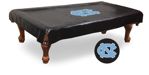 Cubierta de mesa de billar de vinilo negro con tacones de alquitrán de Carolina del Norte - sporting up