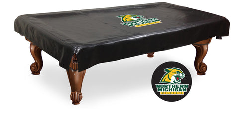 Achetez la housse de table de billard en vinyle noir des Wildcats du Michigan du Nord - Sporting Up