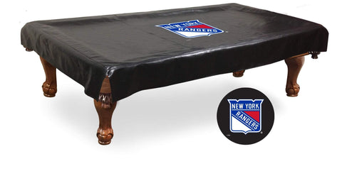 Cubierta para mesa de billar de vinilo negro hbs de New york ny rangers - sporting up