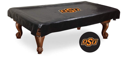 Oklahoma State Cowboys Black Vinyl Billiard Pool Table Cover - Sporting Up