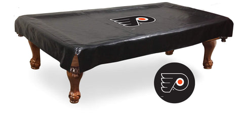 Philadelphia Flyers HBS Black Vinyl Billiard Pool Table Cover - Sporting Up