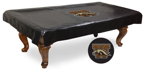 Western Michigan Broncos Black Vinyl Billiard Pool Table Cover - Sporting Up