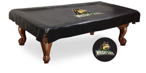 Wright State Raiders HBS Black Vinyl Billiard Pool Table Cover - Sporting Up