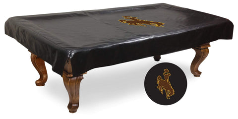 Wyoming Cowboys HBS Black Vinyl Billiard Pool Table Cover - Sporting Up