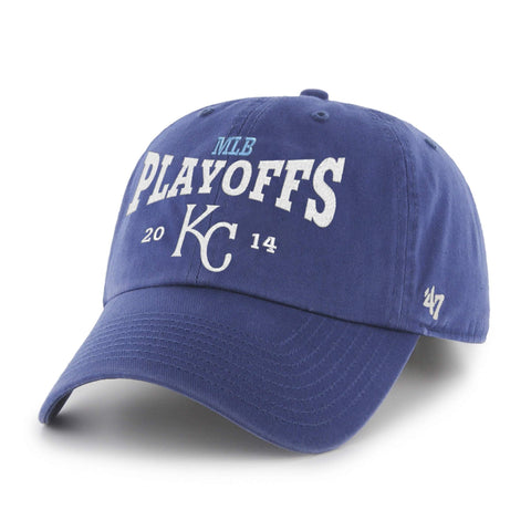 Kansas city royals 47 varumärke 2014 efter säsongen slutspel relaxa justerbar hattmössa - sportig upp