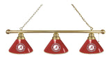 Alabama crimson tide hbs "a" logotyp röd 3 glödlampor hängande biljardbordslampa för biljard - sportigt