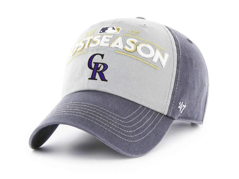 Kaufen Sie Colorado Rockies 47 Brand 2017 Postseason Locker Room MLB Playoffs Adj Hat Cap – sportlich