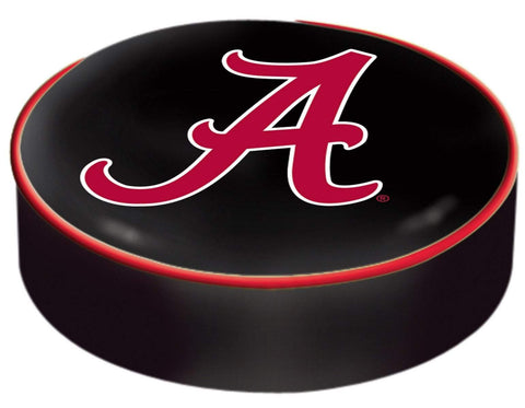 Alabama crimson tide hbs negro rojo "a" vinilo resbalón sobre la cubierta del cojín del taburete de la barra - sporting up