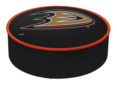 Anaheim Ducks hbs noir vinyle élastique glisser sur la housse de coussin de siège de tabouret de bar - sporting up