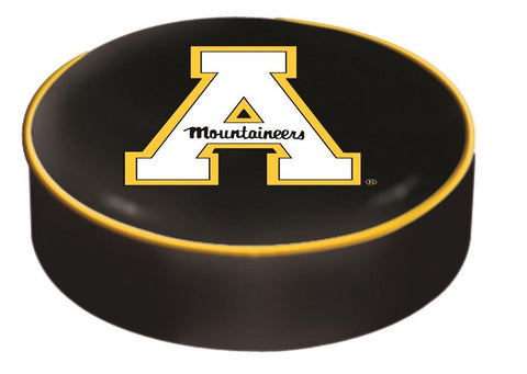 Appalachian State Mountaineers HBS Black Vinyl Slip Over Bar Stool Cushion Cover - Sporting Up