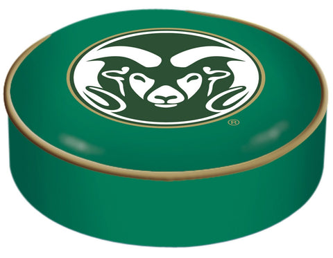 Überziehbarer Barhocker-Sitzkissenbezug aus grünem Vinyl der Colorado State Rams HBS – sportlich