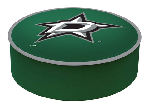 Shoppa dallas stars hbs grön vinyl elastisk slip over barstol säteskuddfodral - sportig upp