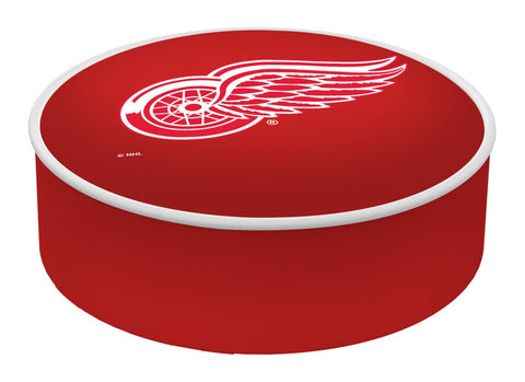 Detroit red wings hbs röd vinyl elastisk slip-over barstol säteskuddfodral - sportigt