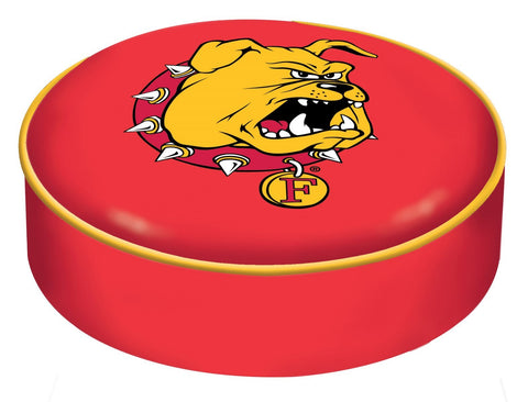 Boutique Ferris State Bulldogs hbs housse de coussin de siège de tabouret de bar en vinyle rouge - Sporting Up